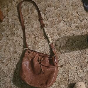 Brown Leather Crossbody Bag